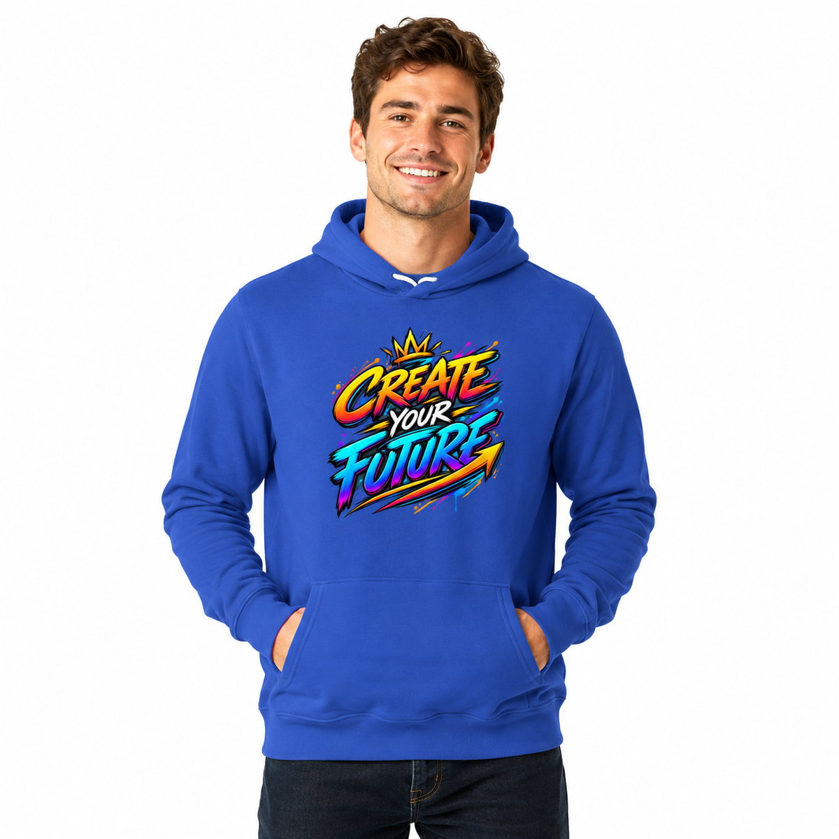 Unisex Cotton-Blend Fleece Hoodie