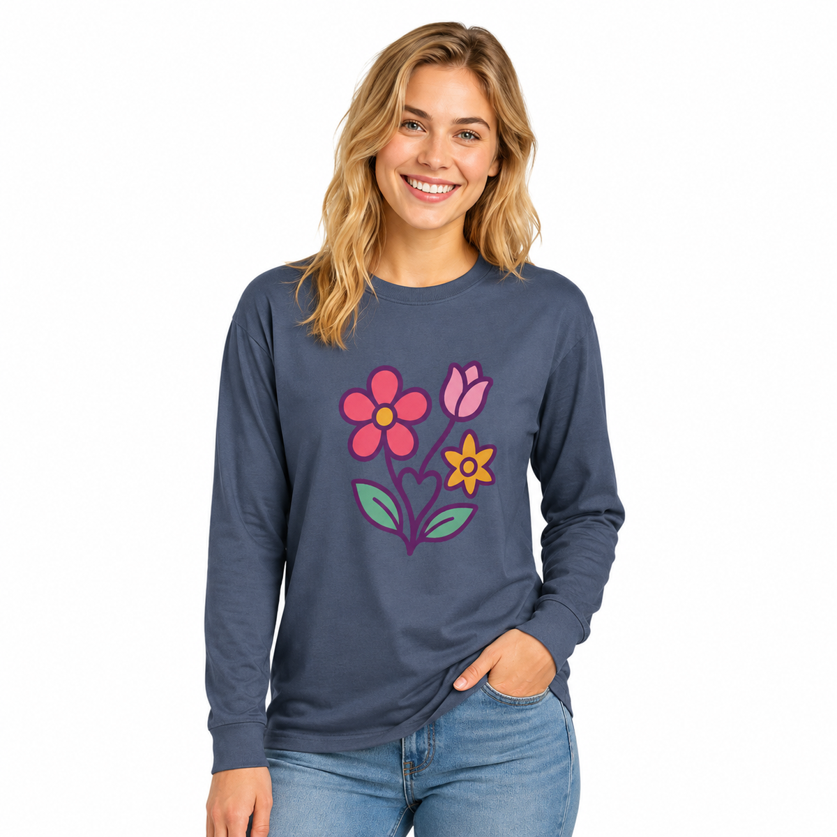 Unisex Garment-Dyed Heavyweight Long Sleeve T-Shirt