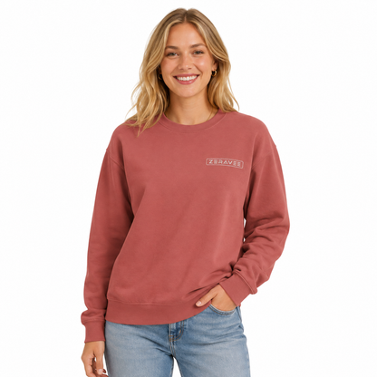 Unisex Garment-Dyed Fleece Crewneck Sweatshirt