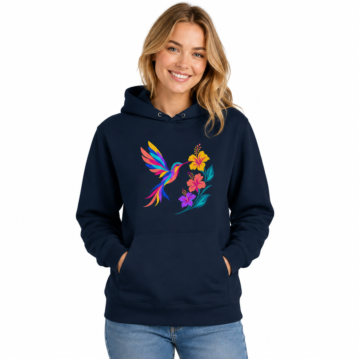 Unisex Organic Cotton-Blend Hoodie