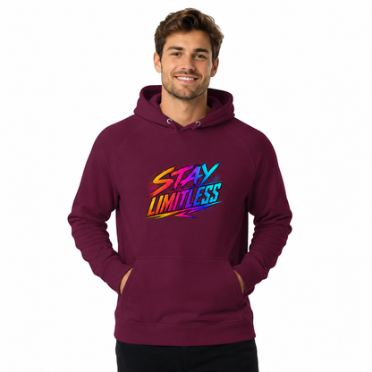Unisex Organic Cotton-Blend Raglan Hoodie