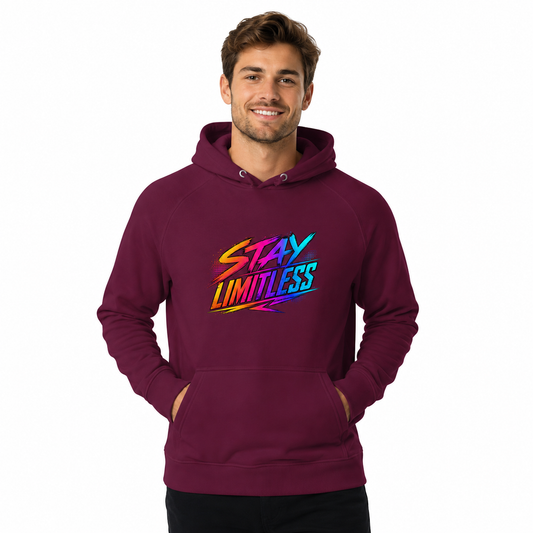 Unisex Organic Cotton-Blend Raglan Hoodie